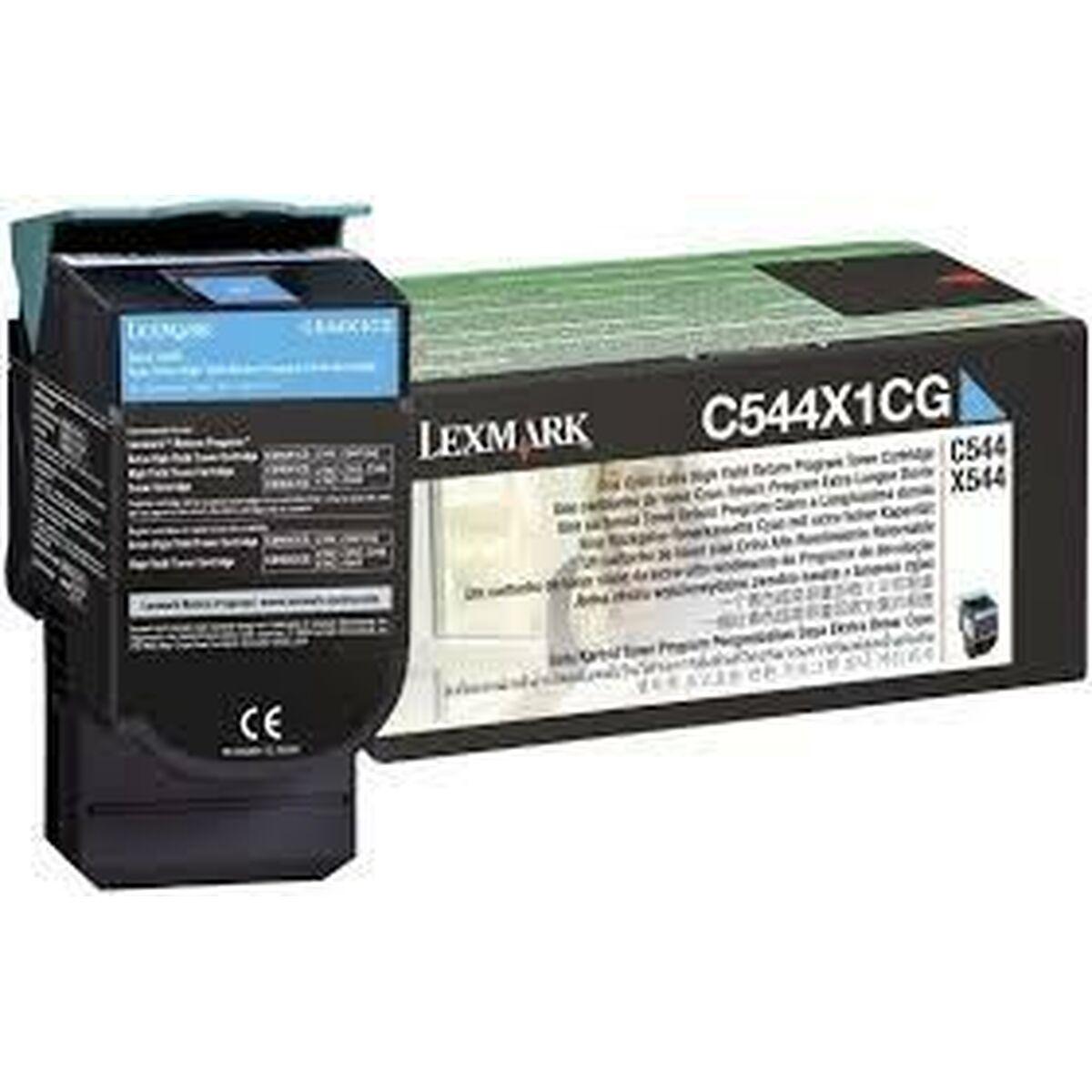 Se Lexmark C544X1CG Cyan Lasertoner HC Original hos Boligcenter.dk