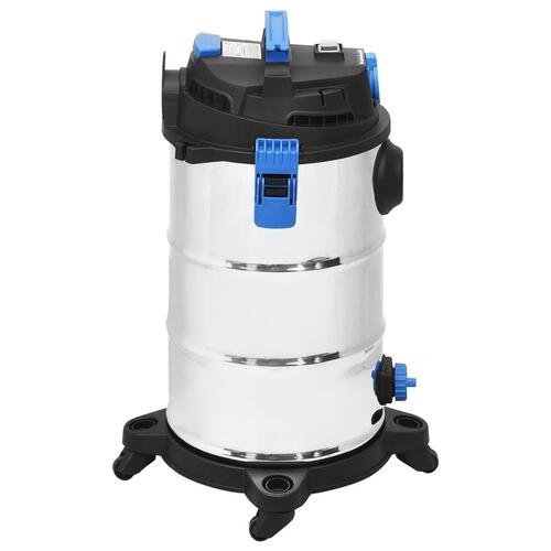Våd-/tørstøvsuger 1200 W 30 l sølvfarvet