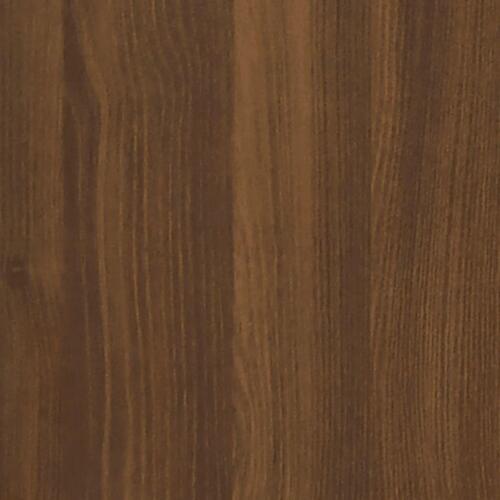 Sofabord 100x50x36 cm konstrueret træ brun egetræsfarve
