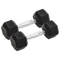 Håndvægte 2 stk. 10 kg støbejern