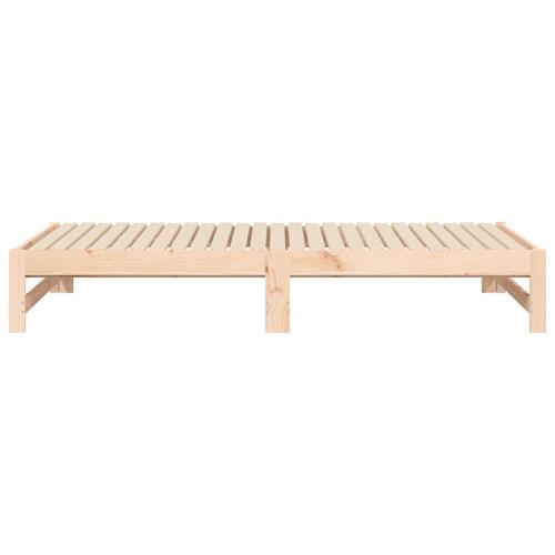 Daybed med udtræk 2x(75x190) cm massivt fyrretræ