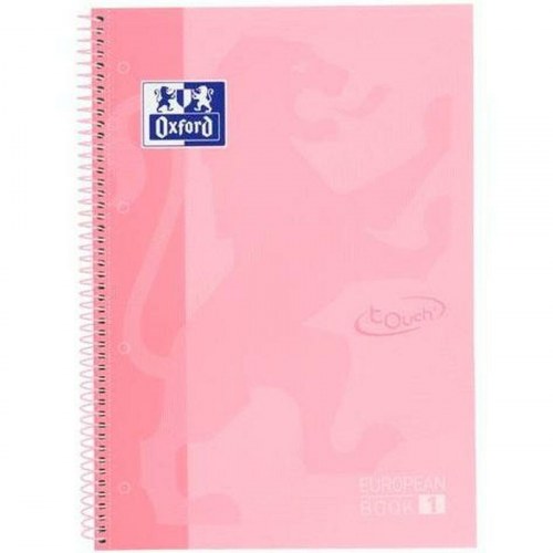 Notesbog Oxford European Book Lyserød A4 A4+ 80 Ark