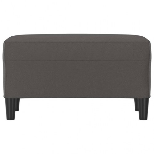 Bænk 70x35x41 cm kunstlæder grå