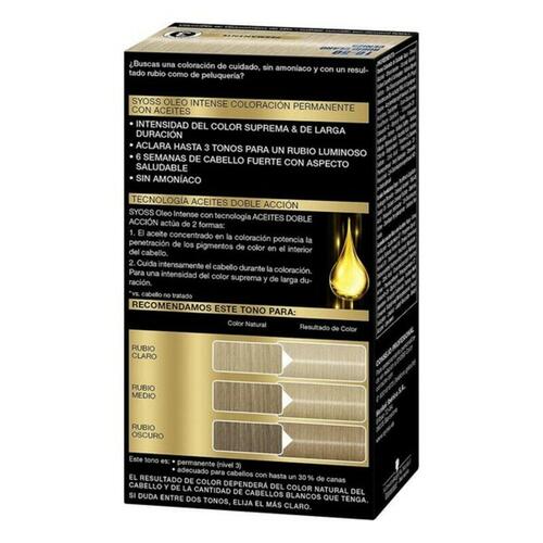 Permanent Farve Syoss Olio Intense Uden ammoniak Nº 10,50 Lys Askeblond