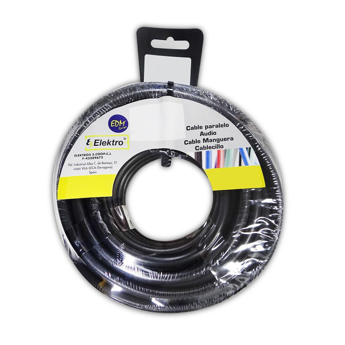 Kabel Edm 2 X 1 Mm Sort 25 M