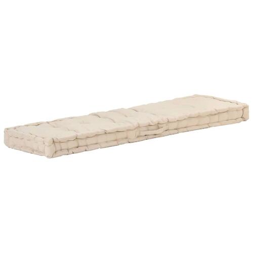 Hynder til pallesofa 2 stk. bomuld beige