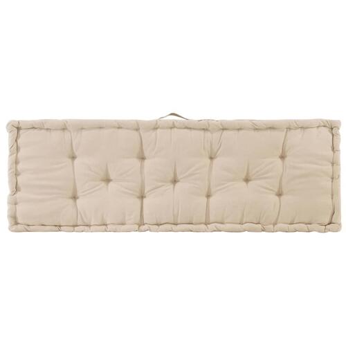 Hynder til pallesofa 2 stk. bomuld beige