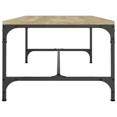 Sofabord 100x50x35 cm konstrueret træ sonoma-eg