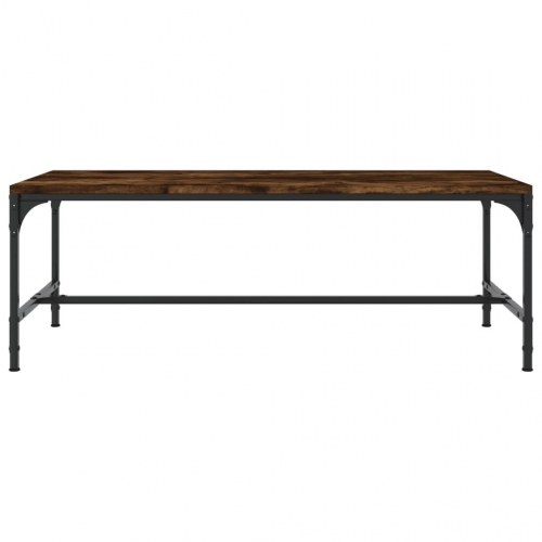 Sofabord 100 × 50 × 35 cm i konstrueret træ - røget egetræsfarve