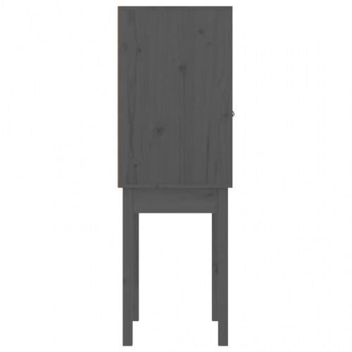Højskab 60x40x120 cm massivt fyrretræ grå