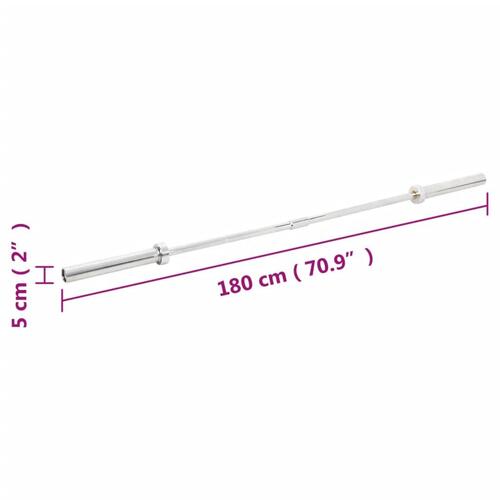 Olympisk vægtstang 180 cm stål