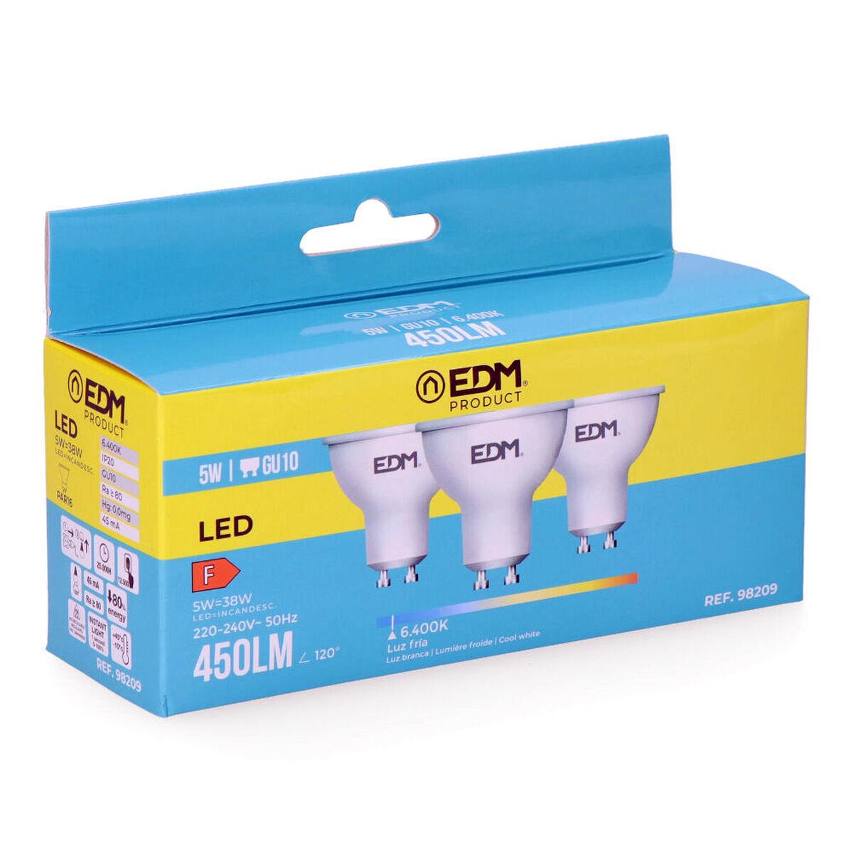 LED-lampe EDM 5 W GU10 450 lm F (6400K)