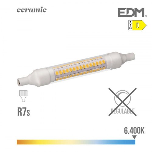 EDM LED R7s 9 W lineær pære - 1.100 lm, 6400 K, Ø 1,5 × 11,8 cm