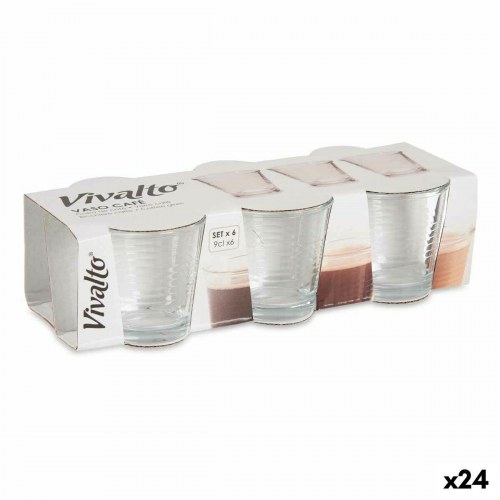 Vivalto glassæt - gennemsigtige drikkeglas 90 ml, 24 stk
