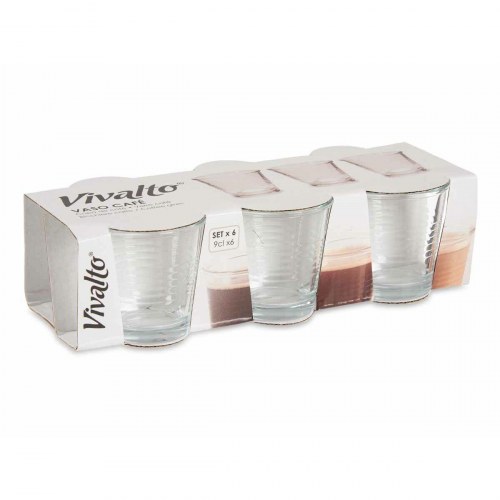 Vivalto glassæt - gennemsigtige drikkeglas 90 ml, 24 stk