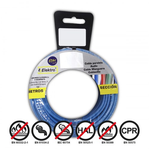 EDM Product kabel 1,5 mm - blå, 5 m (28400)