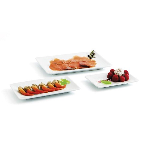 Gastro Fun Small assietter - hvid keramik, 16,5 × 9,5 cm (6 stk)