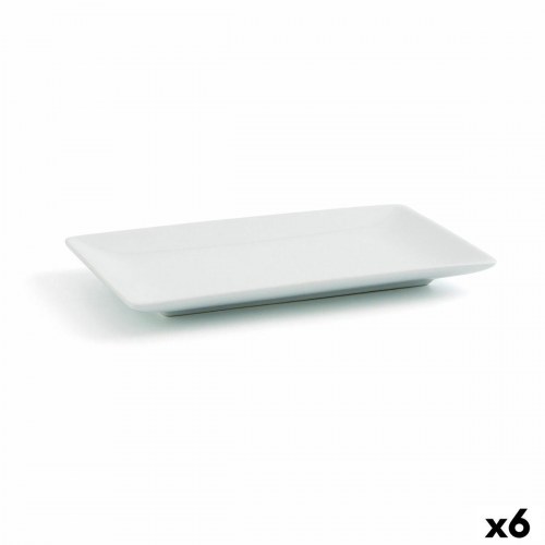 Gastro Fun Small assietter - hvid keramik, 16,5 × 9,5 cm (6 stk)