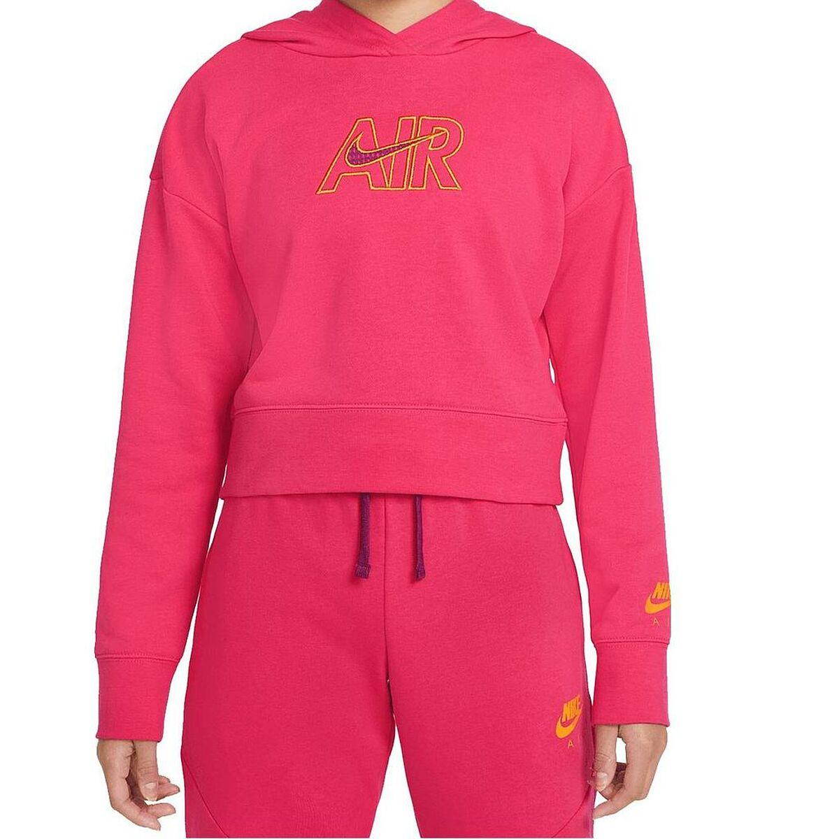 Billede af Sweatshirt med hætte til piger CROP HOODIE Nike DM8372 666 Pink 16 år