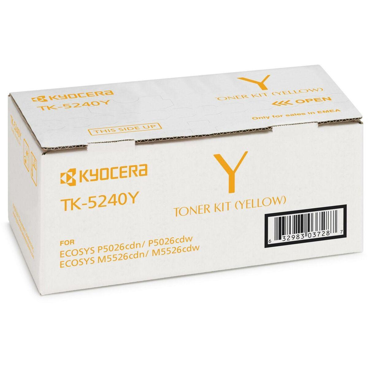 Se Kyocera TK-5240Y Yellow Lasertoner Original hos Boligcenter.dk