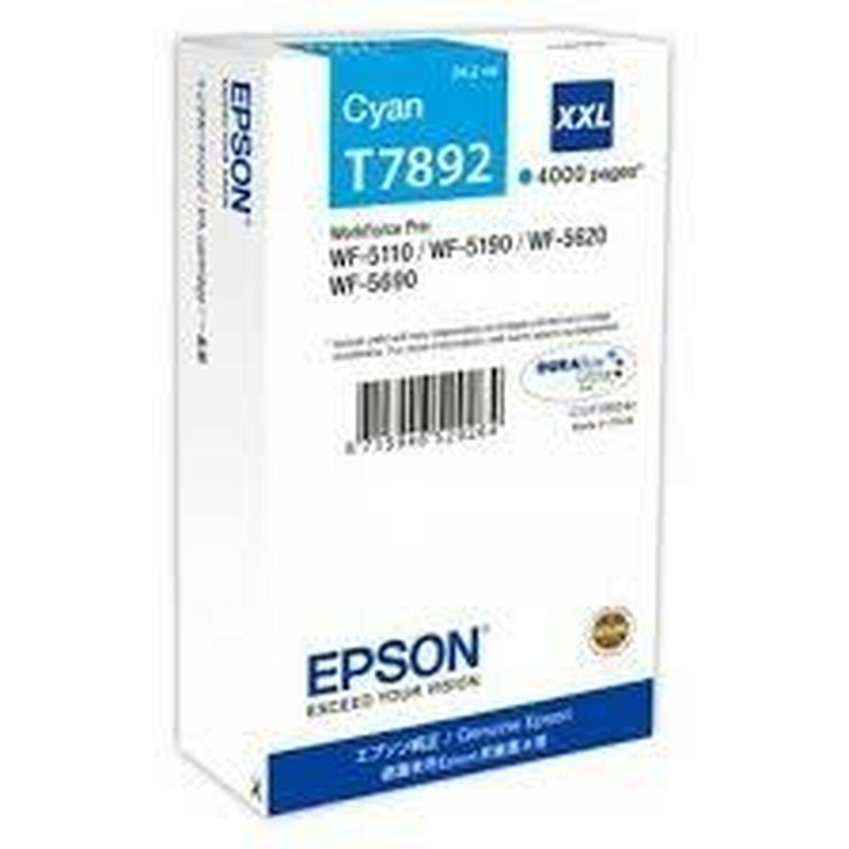 Se Epson T7892 C blækpatron - Kompatibel - Cyan 36 ml C13T789240 hos Boligcenter.dk