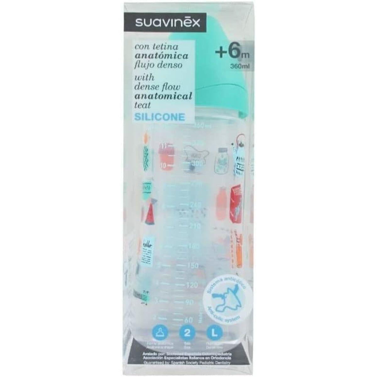 Anti-kolik sutteflaske Suavinex + 6 måneder (360 ml)