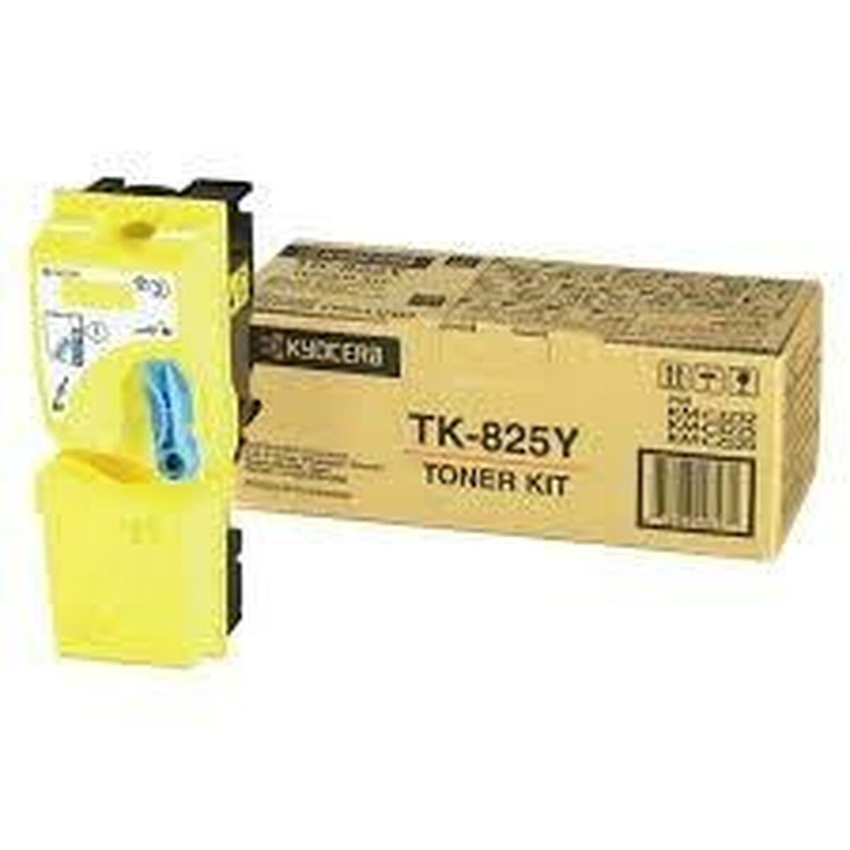 Se Kyocera TK-825Y Yellow Lasertoner Original hos Boligcenter.dk