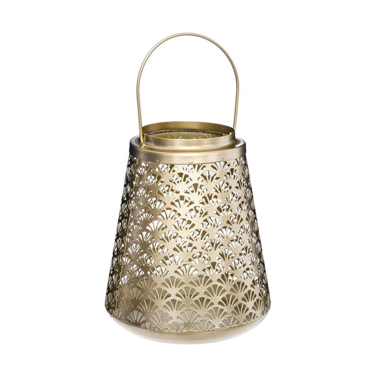 Lyseholder Atmosphera To Feel Good Gylden Jern 20 X 17 Cm