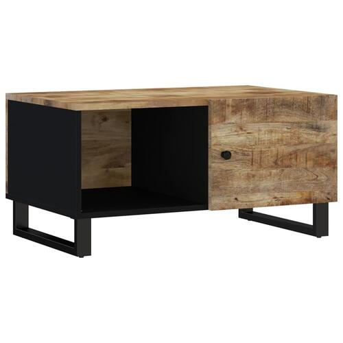 Sofabord 80x50x40 cm massivt mangotræ og konstrueret træ