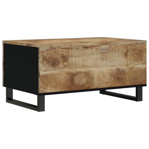 Sofabord 80x50x40 cm massivt mangotræ og konstrueret træ