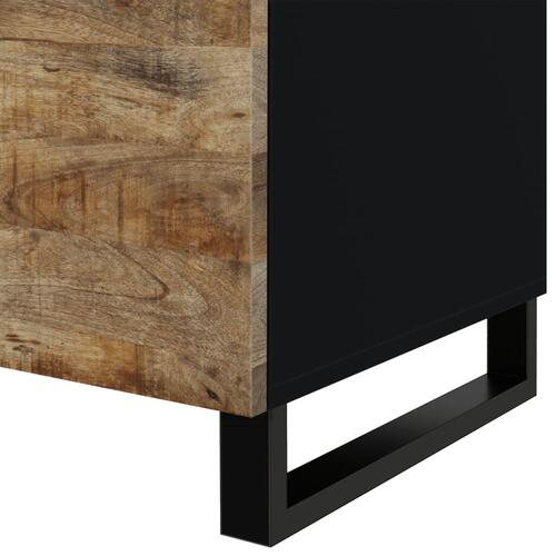 Sofabord 80x50x40 cm massivt mangotræ og konstrueret træ