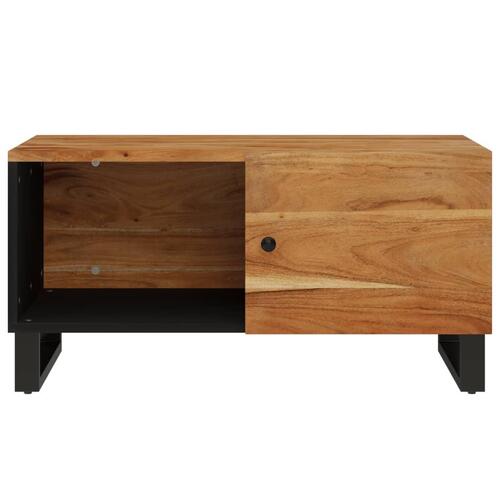 Sofabord 80x50x40 cm massivt akacietræ og konstrueret træ