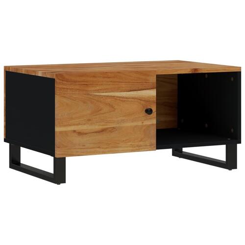 Sofabord 80x50x40 cm massivt akacietræ og konstrueret træ