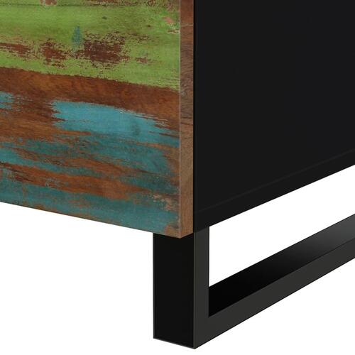 Sofabord 80x50x40 cm massivt genbrugstræ og konstrueret træ