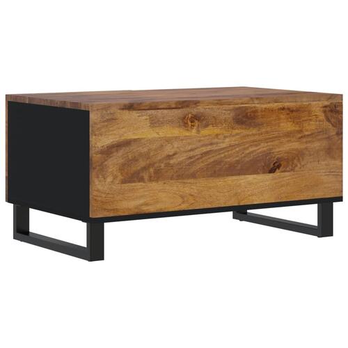 Sofabord 80x50x40 cm massivt mangotræ og konstrueret træ