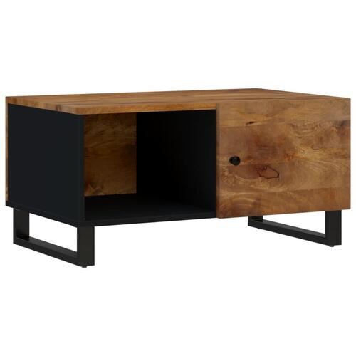 Sofabord 80x50x40 cm massivt mangotræ og konstrueret træ