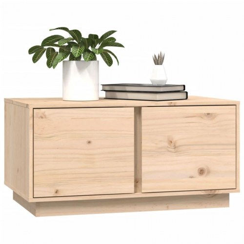 Sofabord 80x50x40 cm massivt fyrretræ