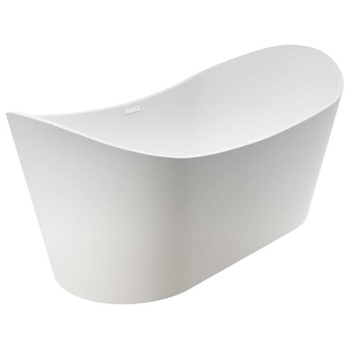 Fritstående badekar og hane 204 L 99,5 cm guldfarvet