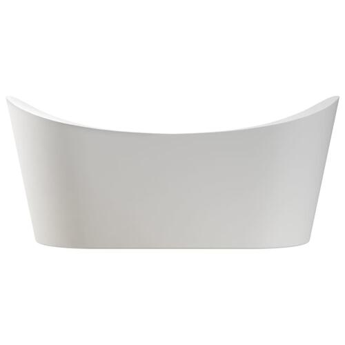 Fritstående badekar og hane 204 L 99,5 cm guldfarvet