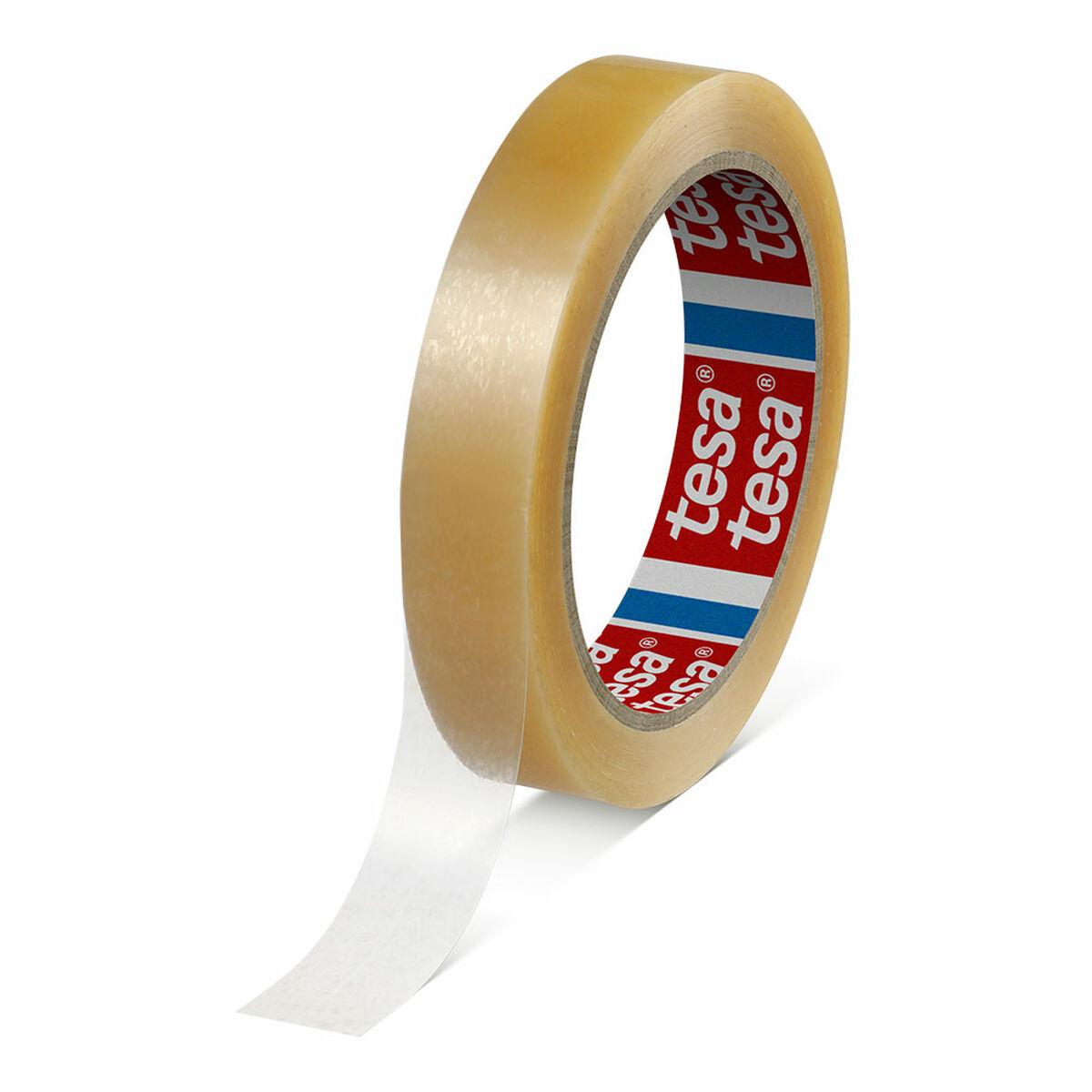 TESA selvklæbende pakketape, gennemsigtig PVC - 19 mm x 66 m