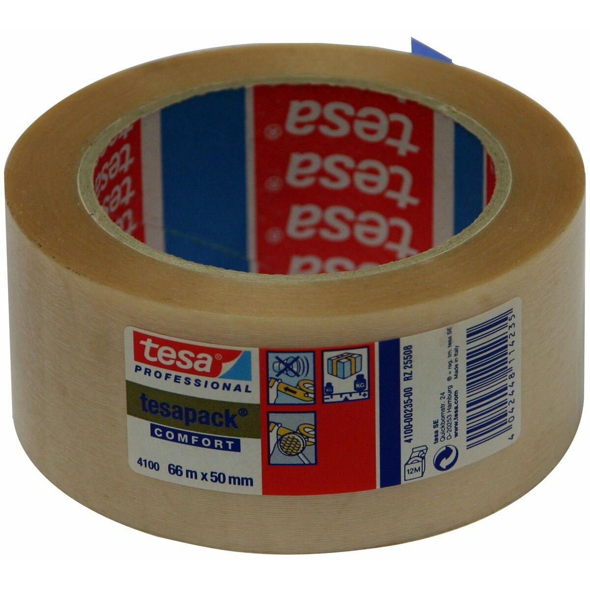 TESA pakketape 50 mm × 66 m - gennemsigtig PVC
