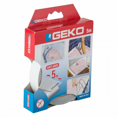 Skridsikkert tape Geko gennemsigtig 5 m x 25 mm