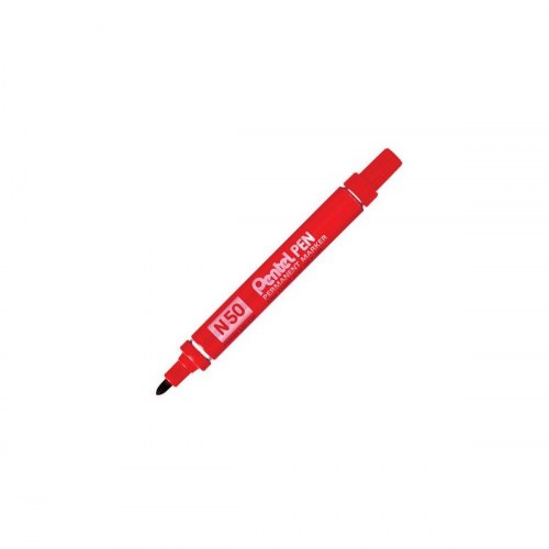 Pentel N50 sprittusch - rød, 12 stk., 2 mm