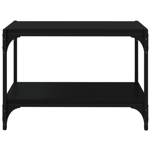 Tv-bord 60x33x41 cm konstrueret træ og stål sort