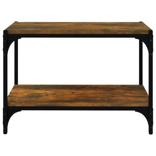 Tv-bord 60x33x41 cm konstrueret træ og stål røget egetræ