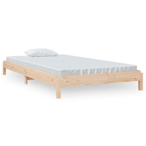 Stabelbar seng 100x200 cm massivt fyrretræ