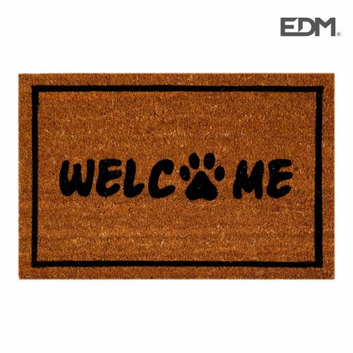 Dørmåtte EDM - brun/sort, 60 x 40 cm, rektangulær