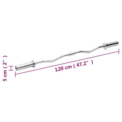 Olympisk curl-vægtstang 120 cm stål