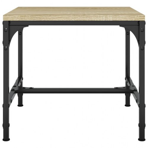 Sidebord 40x40x35 cm konstrueret træ sonoma-eg