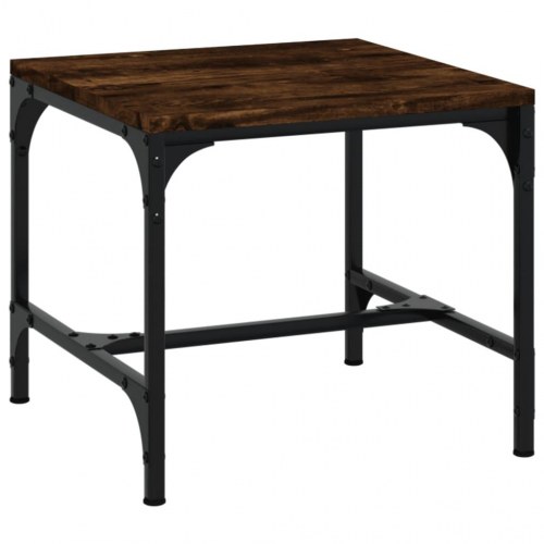 Sideborde i industrielt design - 2 stk., 40×40×35 cm, røget egetræsfarve
